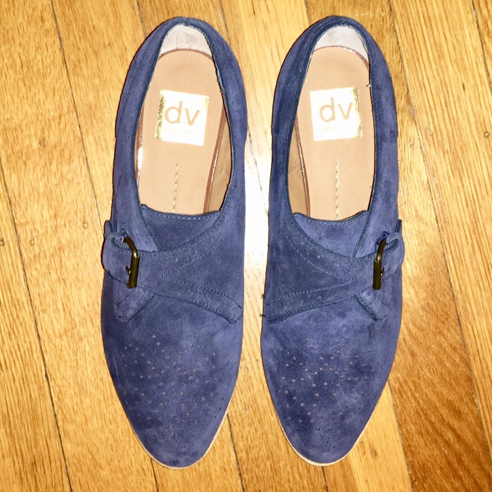 Never worn DV navy oxfords